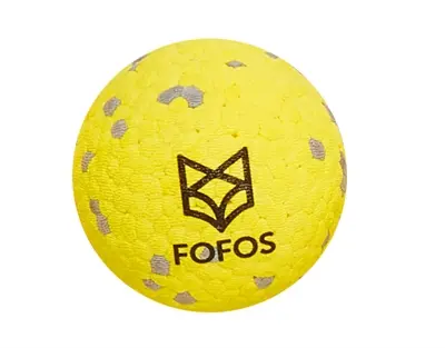 Fofos Super Stuiterbal 7 cm – geel, drijvend hondenspeeltje