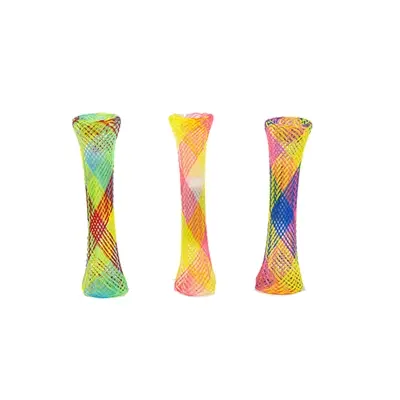Fofos Spring Tube kattenspeelgoed 10 x 1,5 cm – 3 stuks nylon