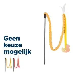 Fofos kattenhengel assorti 34 cm – kunststof met sliert - Afbeelding 1