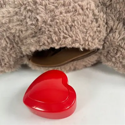 Fofos Heartbeat beer 10 x 13,5 x 27 cm – pluche knuffel met hartslag - Afbeelding 6
