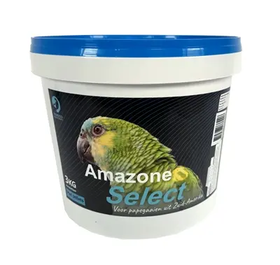 Hareco Amazone Select papegaaienvoer met pellets 3 kg – vetarm