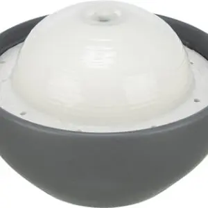 Trixie Vital Dome drinkfontein keramiek grijs/wit 1,5 liter - Afbeelding 1