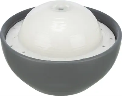 Trixie Vital Dome drinkfontein keramiek grijs/wit 1,5 liter