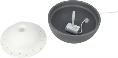 Trixie Vital Dome drinkfontein keramiek grijs/wit 1,5 liter - Afbeelding 4