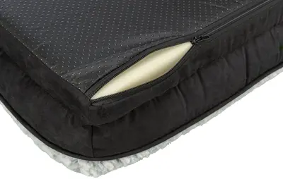 Trixie Vital hondenmand Lino hoekig zwart/grijs 70 x 55 cm – orthopedisch - Afbeelding 8