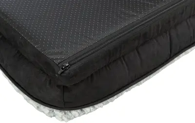 Trixie Vital hondenmand Lino hoekig zwart/grijs 110 x 75 cm – orthopedisch - Afbeelding 7