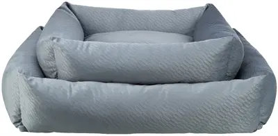 Trixie hondenmand Alena hoekig blauw/grijs 80 x 60 cm – velours - Afbeelding 3