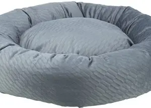 Trixie hondenmand Alena rond blauw/grijs 60 cm – velours - Afbeelding 1