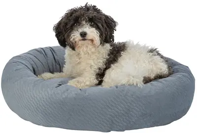 Trixie hondenmand Alena rond blauw/grijs 60 cm – velours - Afbeelding 6