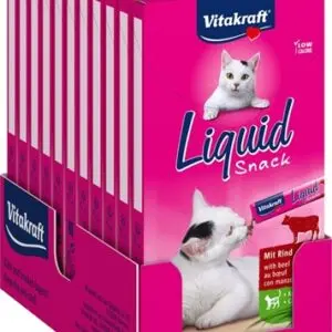Vitakraft Cat-Liquid Snack rund en inuline 11 x 90 g - Afbeelding 1