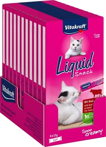 Vitakraft Cat-Liquid Snack rund en inuline 11 x 90 g