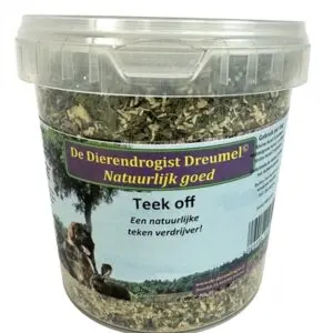 Dierendrogist Teek Off 400 g – voedingssupplement voor honden tegen teken - Afbeelding 1