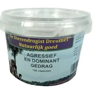 Dierendrogist agressief/dominant capsules 150 stuks – voor honden - Afbeelding 1
