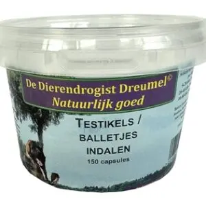Dierendrogist testikels indalen capsules 150 stuks – voor honden - Afbeelding 1
