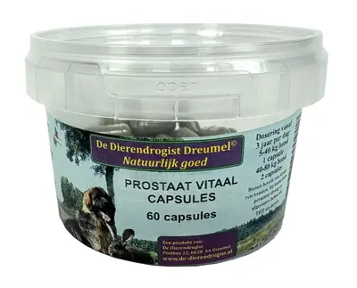 Dierendrogist Prostaat Vitaal capsules 60 stuks – voor reuen