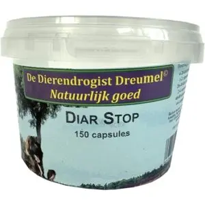 Dierendrogist Diar Stop capsules 150 stuks – voor de darmflora van honden - Afbeelding 1