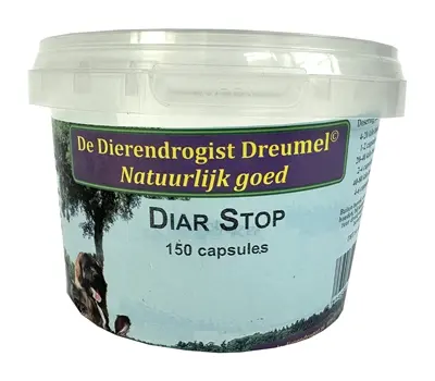 Dierendrogist Diar Stop capsules 150 stuks – voor de darmflora van honden