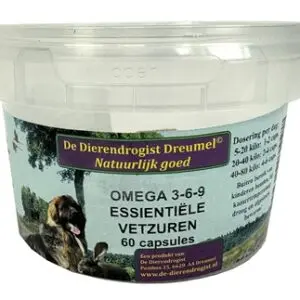 Dierendrogist omega 3-6-9 capsules 60 stuks – hond en kat - Afbeelding 1
