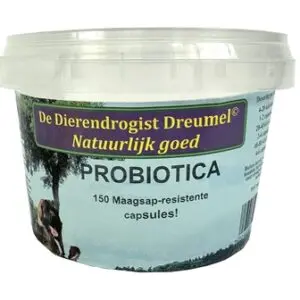 Dierendrogist probiotica capsules 150 stuks – maagsapresistent, voor honden - Afbeelding 1