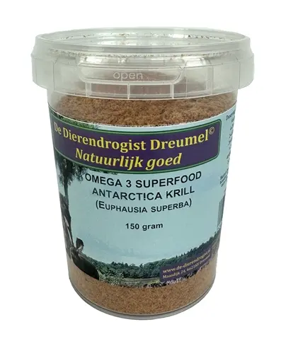 Dierendrogist krill 150 g – voedingssupplement hond en kat