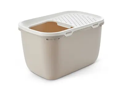 Savic kattenbak Hop In Giant XXL wit/mokka 74 x 50 x 43,5 cm