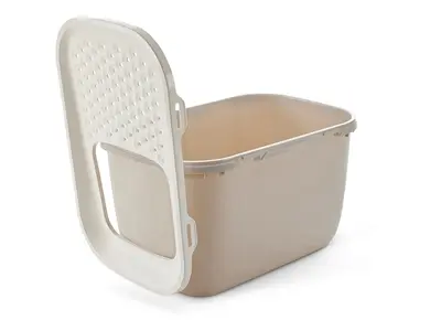 Savic kattenbak Hop In Giant XXL wit/mokka 74 x 50 x 43,5 cm - Afbeelding 4