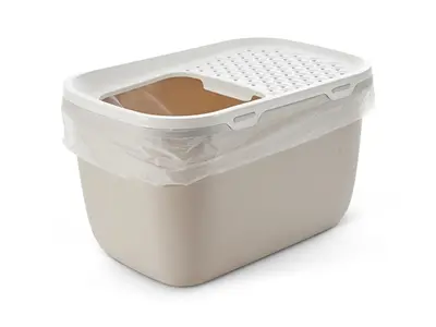 Savic kattenbak Hop In Giant XXL wit/mokka 74 x 50 x 43,5 cm - Afbeelding 6