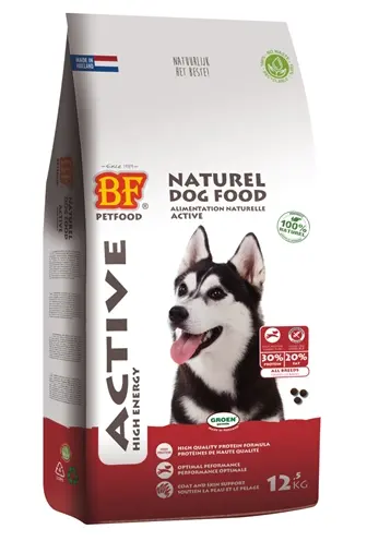BF Petfood High Energy hondenvoer 12,5 kg – actieve honden, extra vezels
