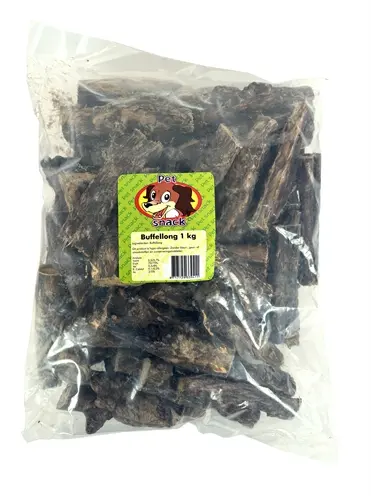 Petsnack buffellong 12-15 cm 1 kg – laag in vet - Afbeelding 6