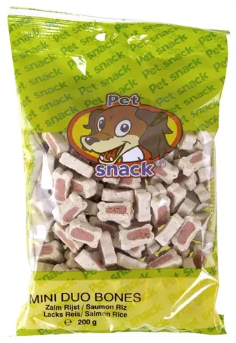 Petsnack Duobotje zalm en rijst 14 x 200 g – zachte hondensnoepjes