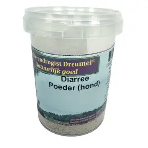 Dierendrogist diarreepoeder hond 200 g – plantaardig, psyllium en leem - Afbeelding 1