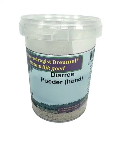 Dierendrogist diarreepoeder hond 200 g – plantaardig, psyllium en leem