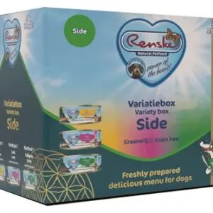 Renske hondenvoer variatiebox Side kip, lam, kalkoen 30 x 95 g – graanvrij - Afbeelding 1
