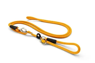 Morso hondenriem retrieverlijn hands free Regular Rope goud 260 x 1 cm
