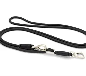 Morso hondenriem hands free Soft Rope zwart 260 x 1 cm - Afbeelding 1
