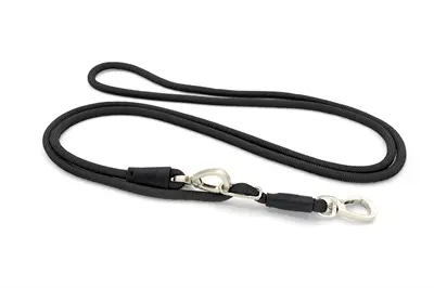 Morso hondenriem hands free Soft Rope zwart 260 x 1 cm