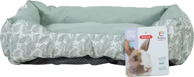 Zolux Neolife mand voor konijnen groen 40 x 33 cm – fleece gevoerd - Afbeelding 4