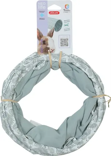 Zolux Neolife speeltunnel konijn groen 50 x 23 x 23 cm – gevoerd met fleece - Afbeelding 4