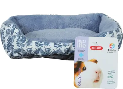 Zolux Neolife mand voor cavia's blauw 25 x 20 cm – fleece gevoerd - Afbeelding 4