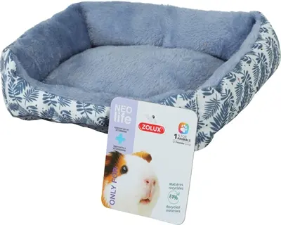 Zolux Neolife mand voor cavia's blauw 25 x 20 cm – fleece gevoerd - Afbeelding 5