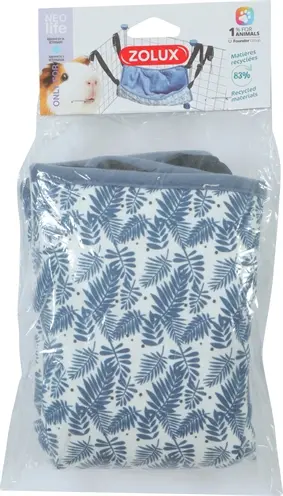 Zolux Neolife hangmat voor cavia's blauw 37 x 35 cm – fleece gevoerd - Afbeelding 4