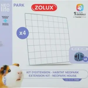Zolux Neopark cavia uitbreidingsset gaaspanelen 35 x 35 cm – 4 stuks - Afbeelding 1