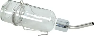 Zolux Neolife drinkfles cavia glas 180 ml – met hartvormige vlotter