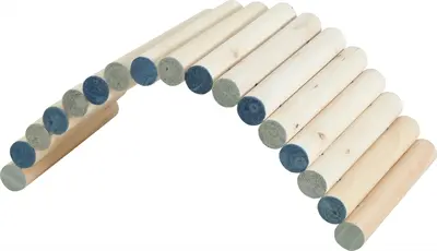 Zolux Neolife houten brug M 29,5 cm – buigbaar, voor konijn en cavia