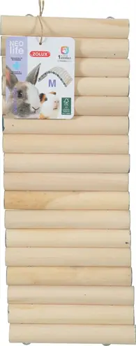 Zolux Neolife houten brug M 29,5 cm – buigbaar, voor konijn en cavia - Afbeelding 3
