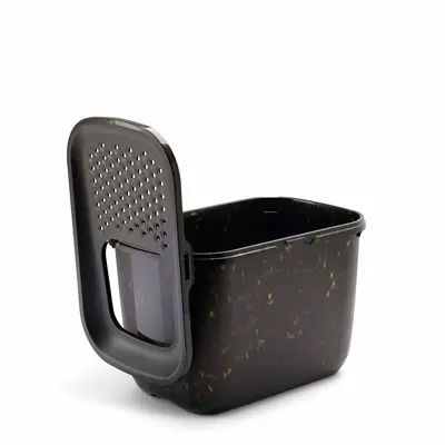 Savic kattenbak Hop In Marble zwart/goud 58,5 x 39 x 39,5 cm - Afbeelding 5