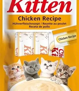 Inaba Churu Kitten kattensnack kip 4 x 14 g – romige crème - Afbeelding 1