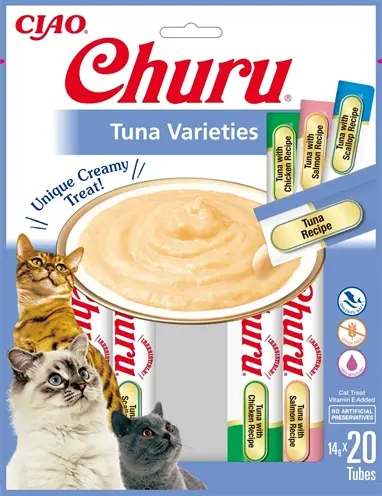 Inaba Churu kattensnack tonijn 20 x 14 g – graanvrije multipack