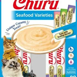 Inaba Churu kattensnack seafood 20 x 14 g – graanvrije multipack - Afbeelding 1