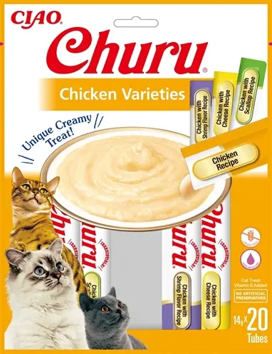Inaba Churu kattensnack kip 20 x 14 g – graanvrije multipack